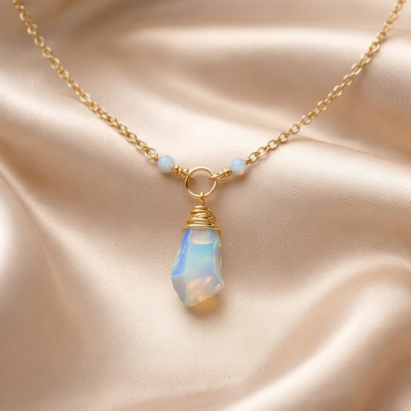 Necklace Beads with one Stone