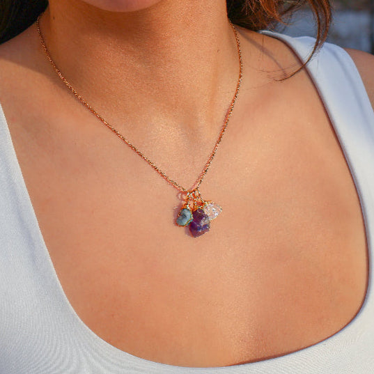 Necklace 3 Stones Zodiac Signs