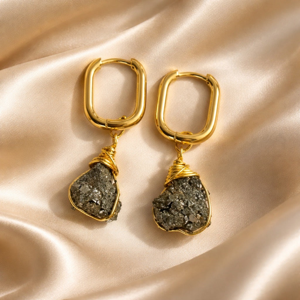 Earrings Square Hoops