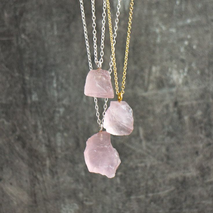 Necklace Big Raw Stones