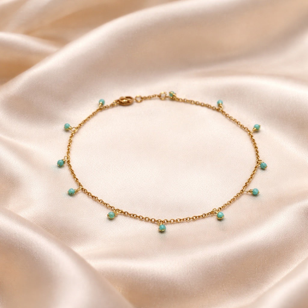 Anklets Beaded Stones
