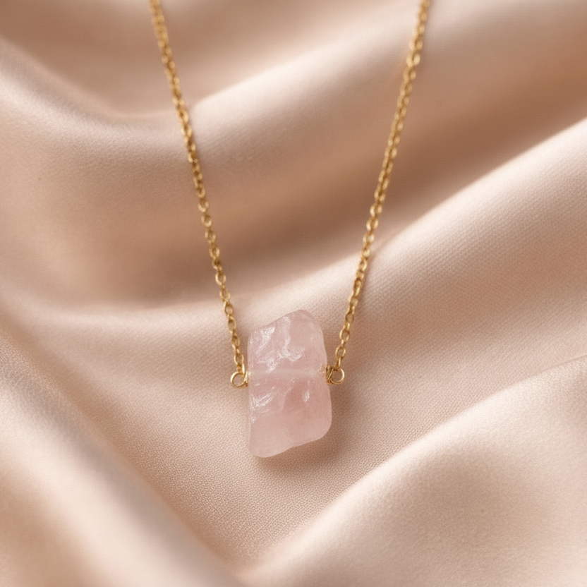 Necklace Raw Natural Stones