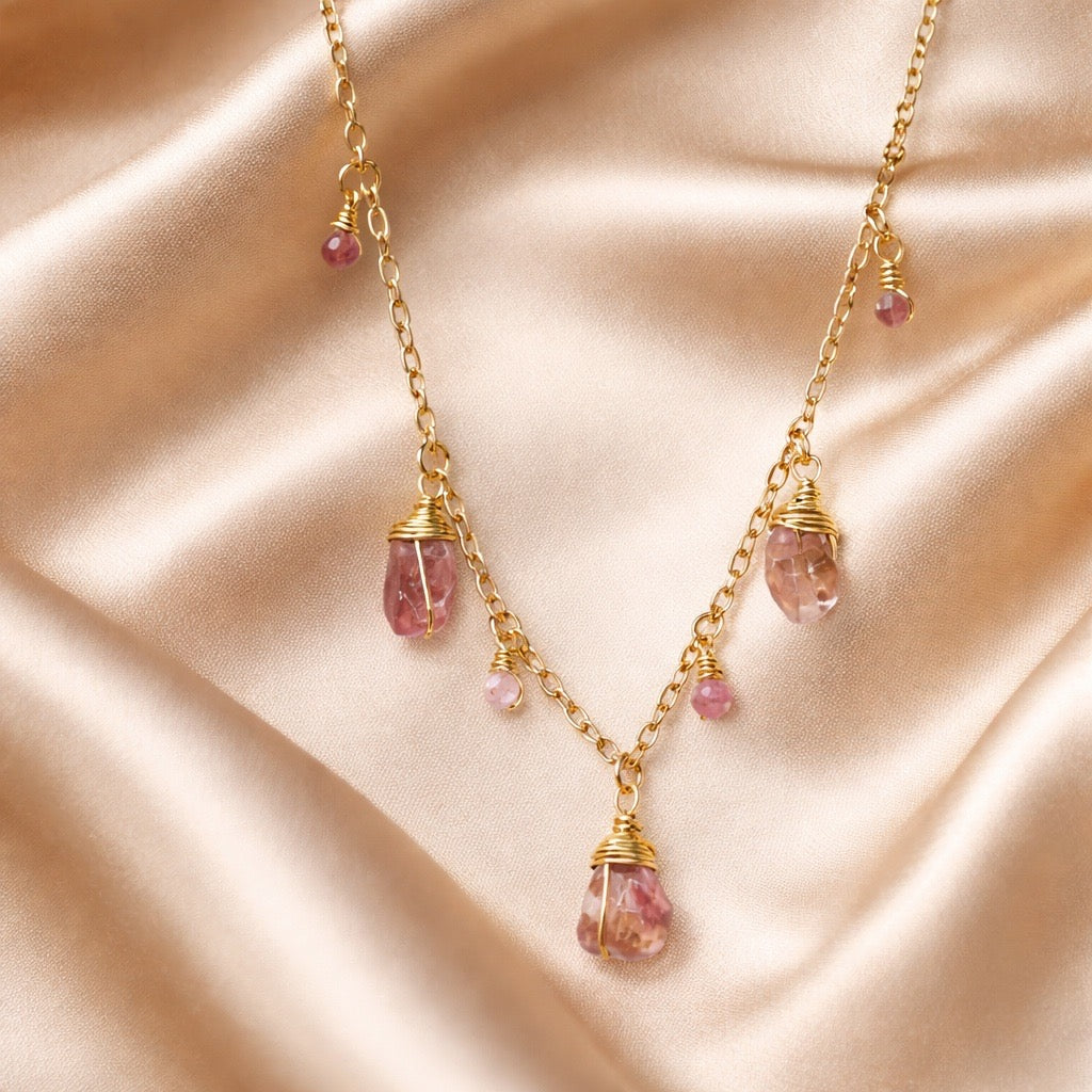 Necklace 7 Beads and Stones