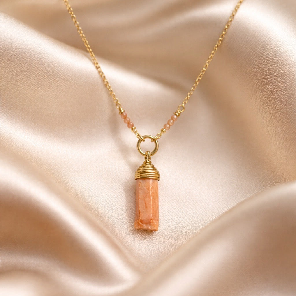 Necklace Beads with one Stone