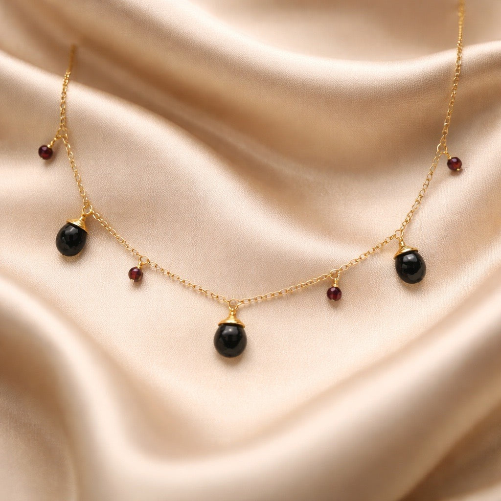 Necklace 7 Beads and Stones