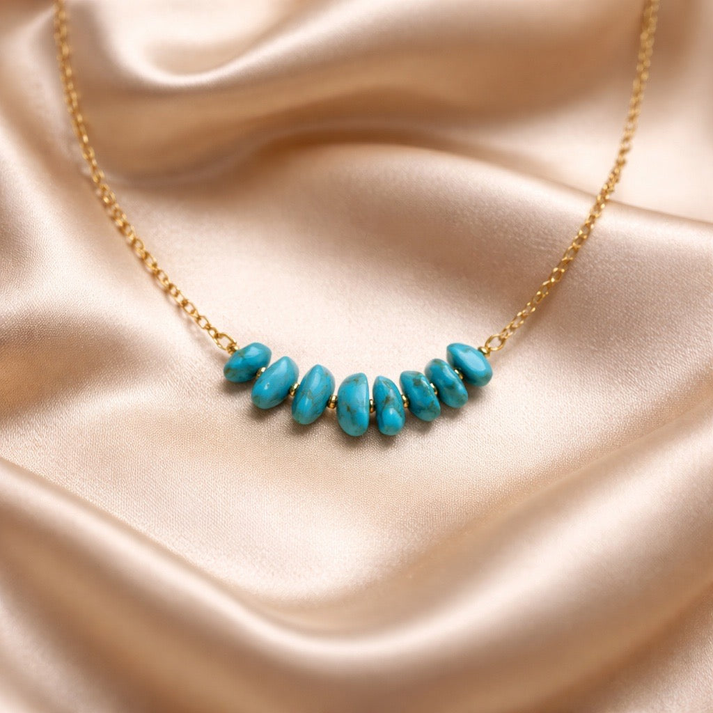 Necklace Chopped Natural Stones