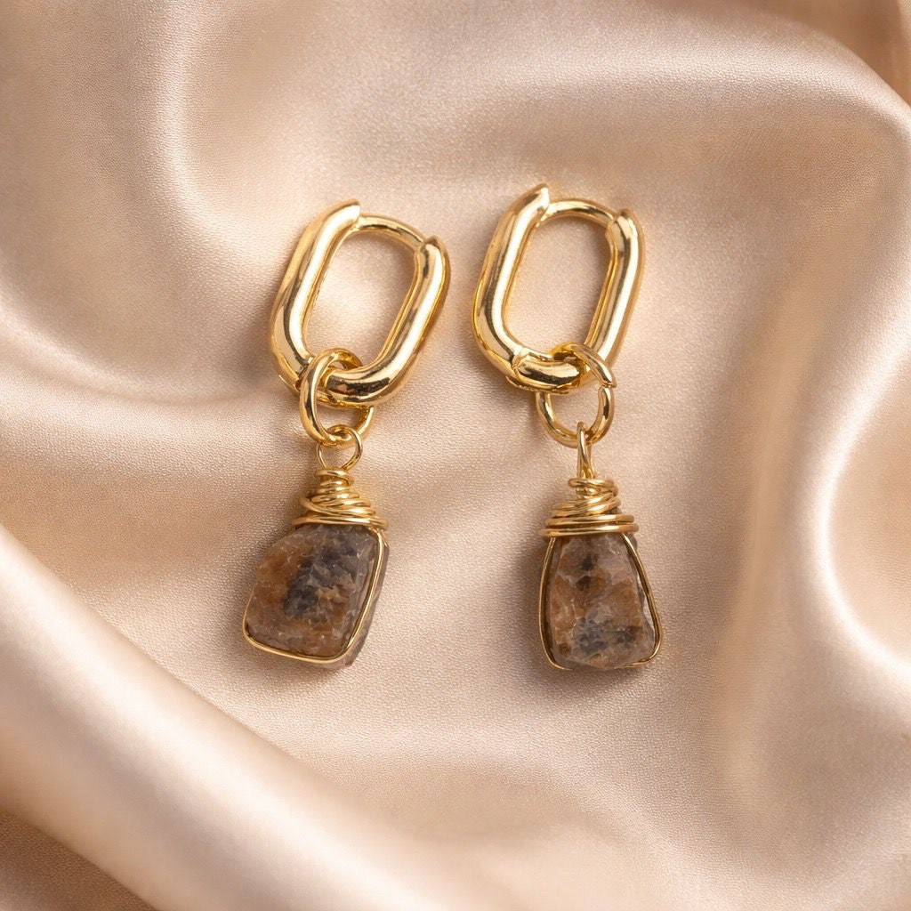 Earrings Square Hoops