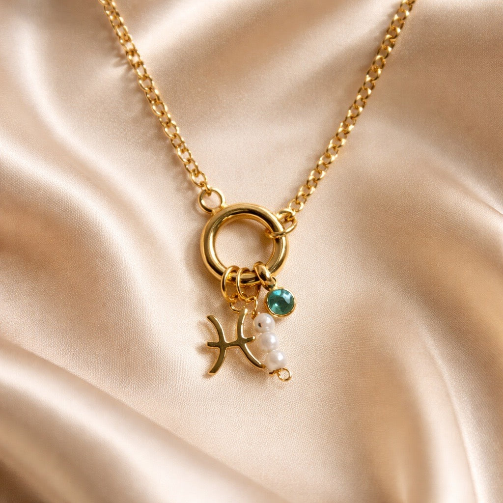 Necklace Zodiac with Birthstone
