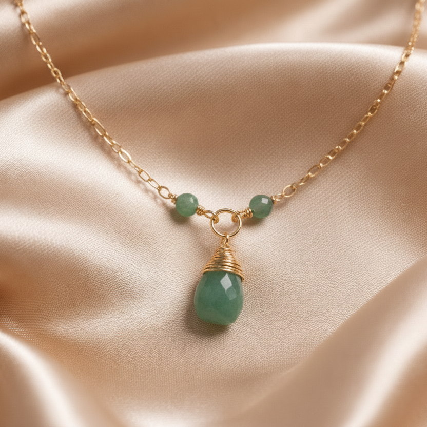 Necklace Beads with one Stone