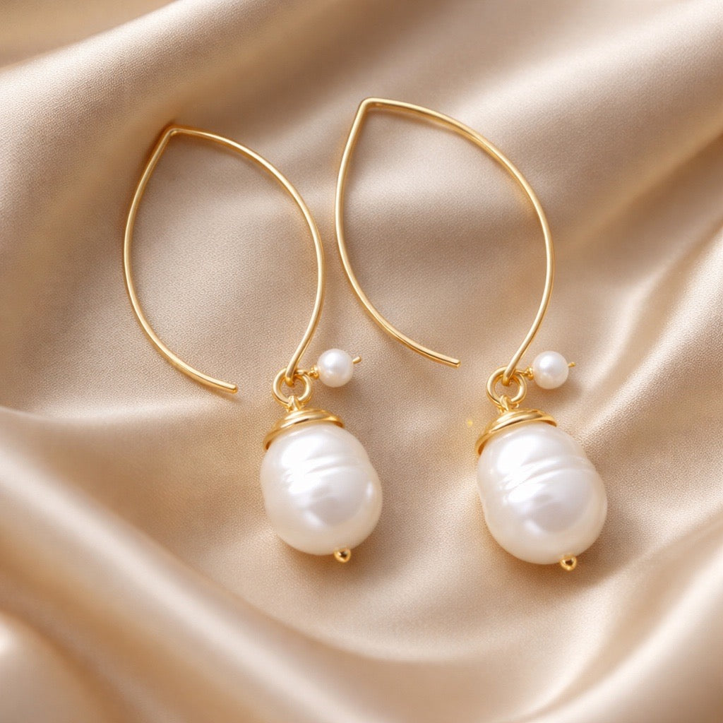 Earrings Hoops with Individual Stone