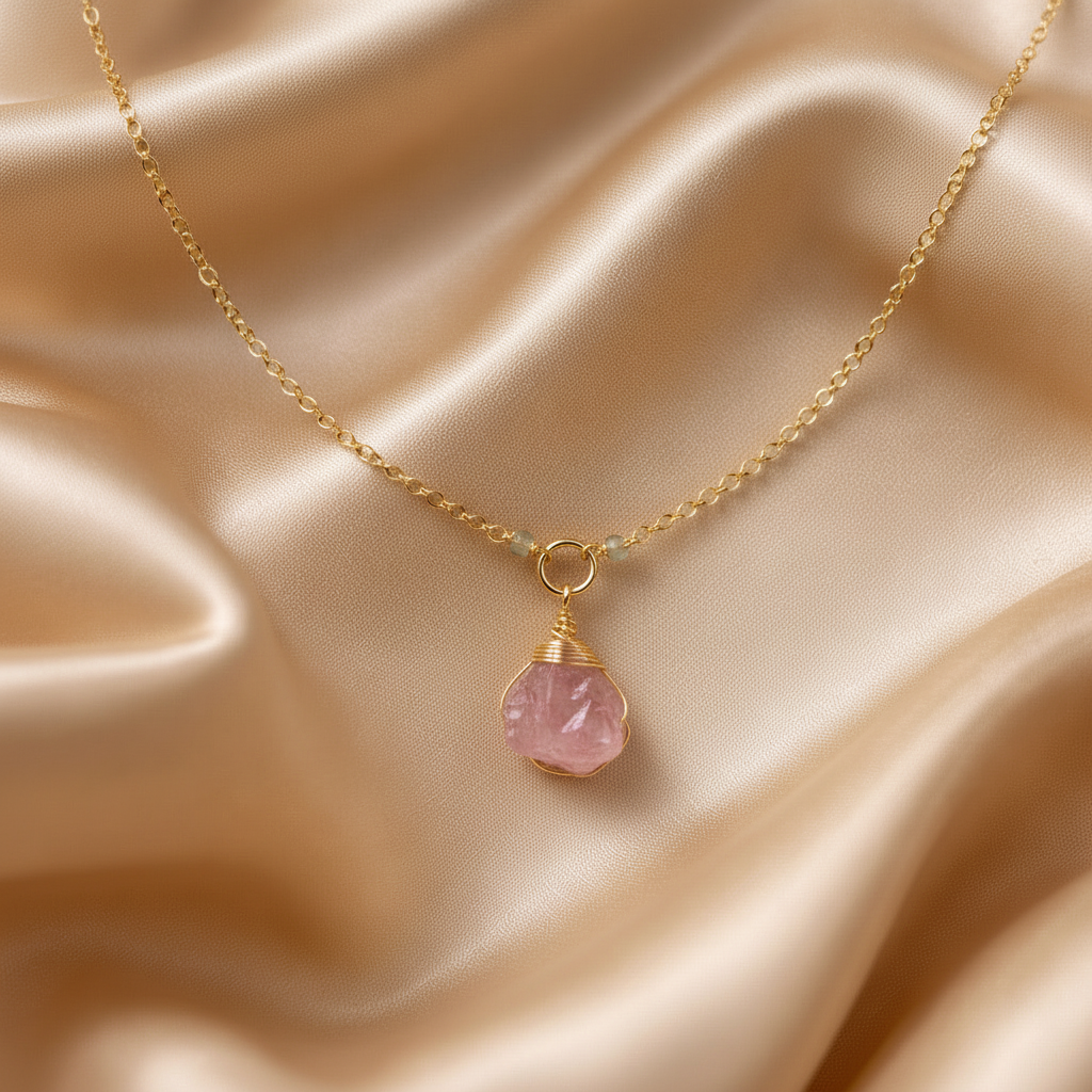 Necklace Beads with one Stone