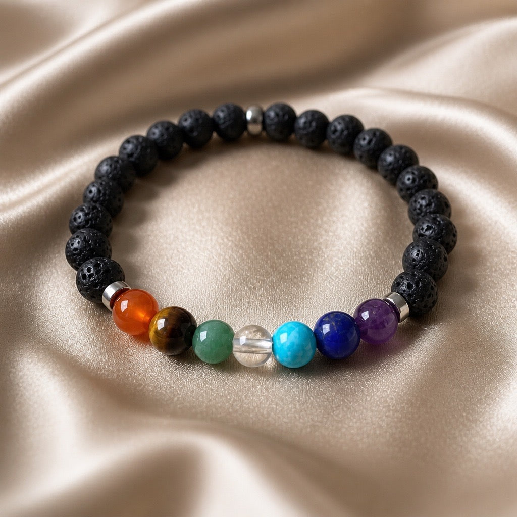 Bracelet Elastic Colorful Beads 8mm