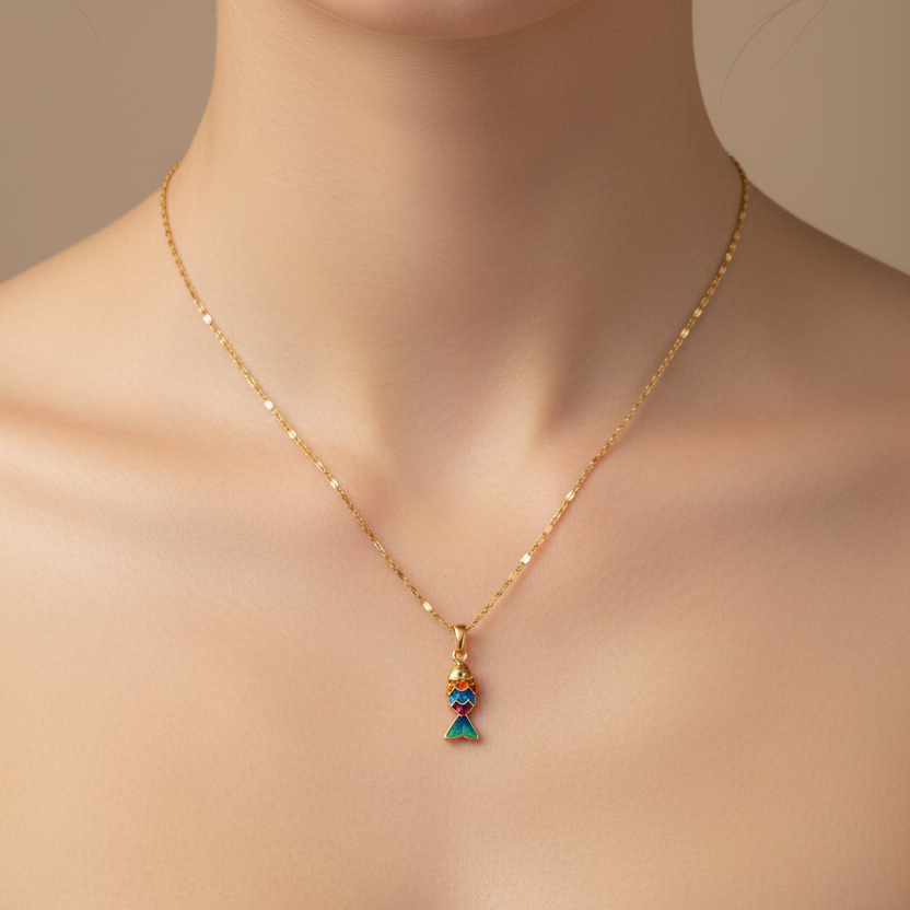 Necklace Simple / Fish Collection