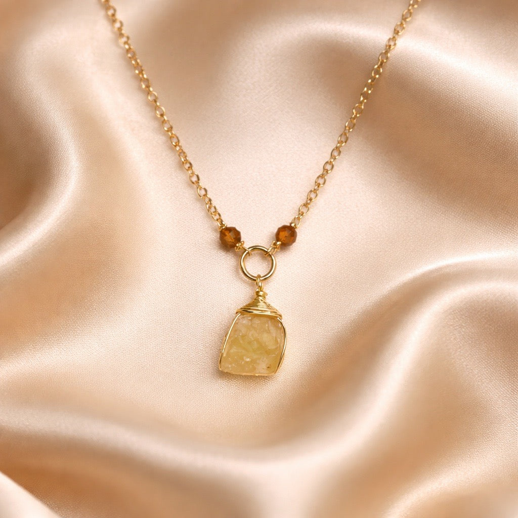 Necklace Beads with one Stone