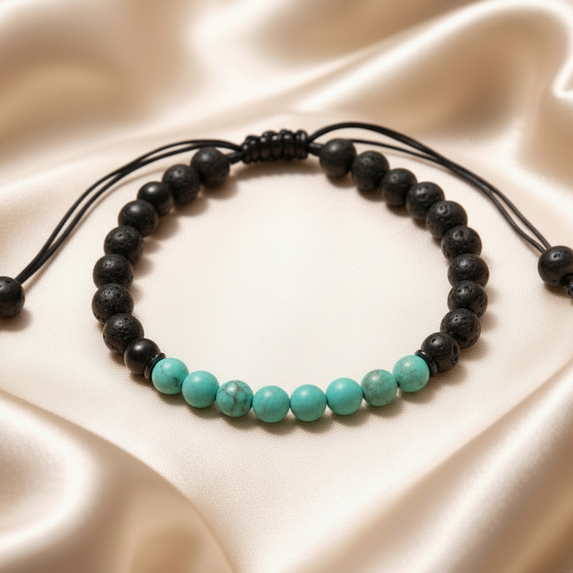 Bracelet Onyx/Lava 6mm Various Stones