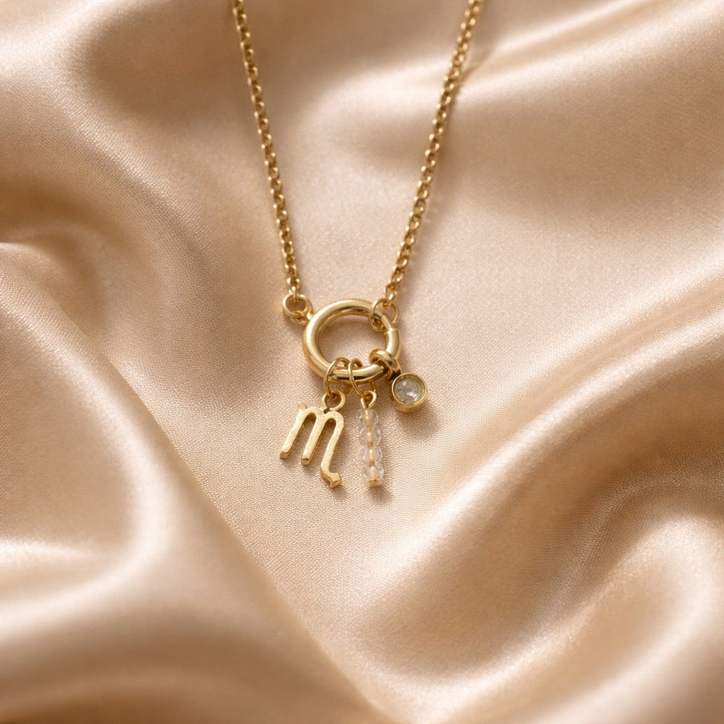 Necklace Zodiac with Birthstone