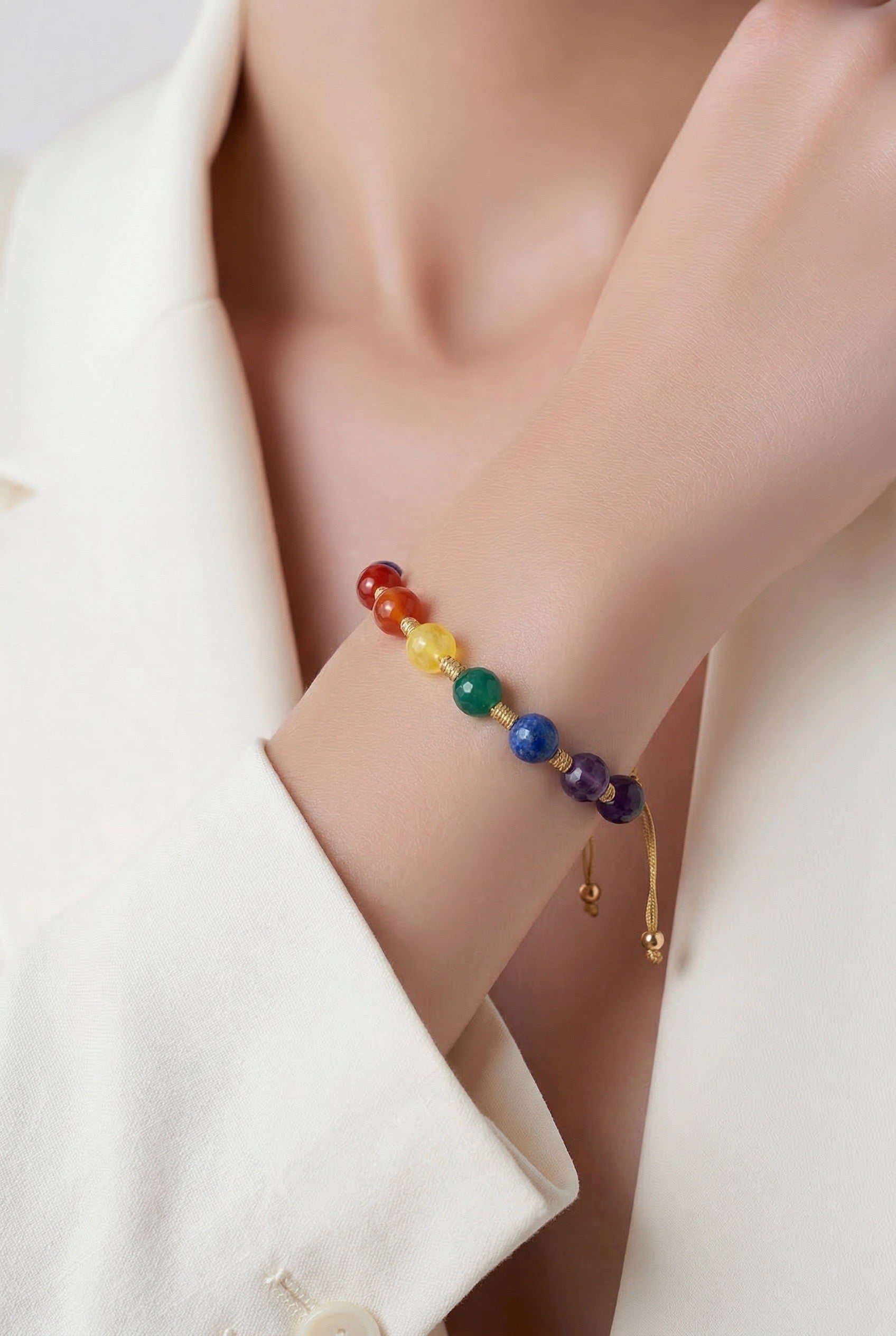 Bracelet Gold Thread Beads