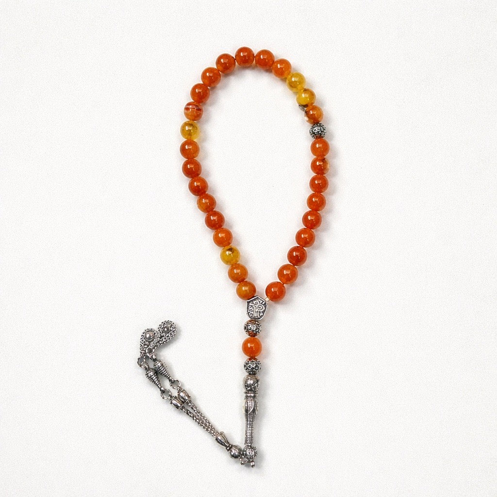 Rosary / Masbaha Natural Stones Sterling Silver