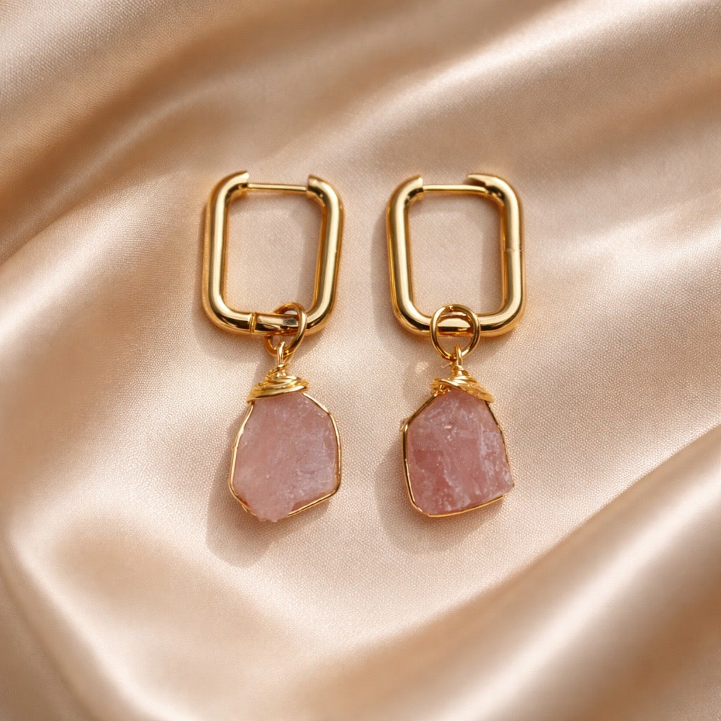 Earrings Square Hoops