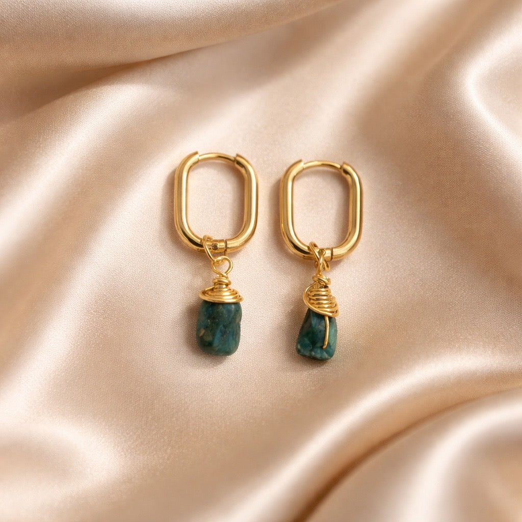 Earrings Square Hoops