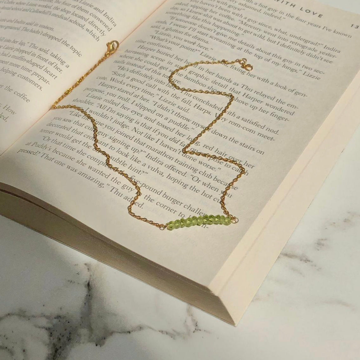 Necklace Chopped Natural Stones