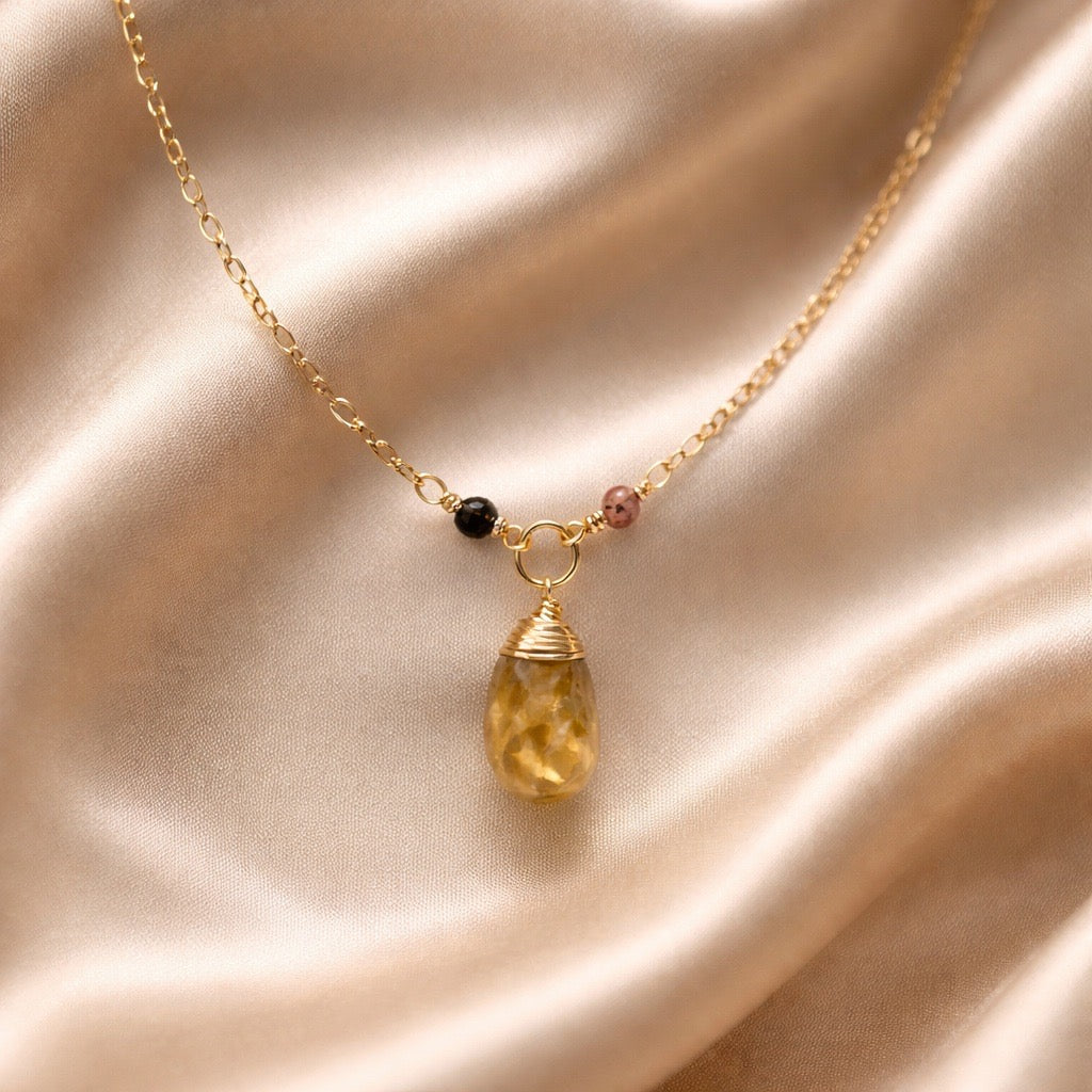 Necklace Beads with one Stone