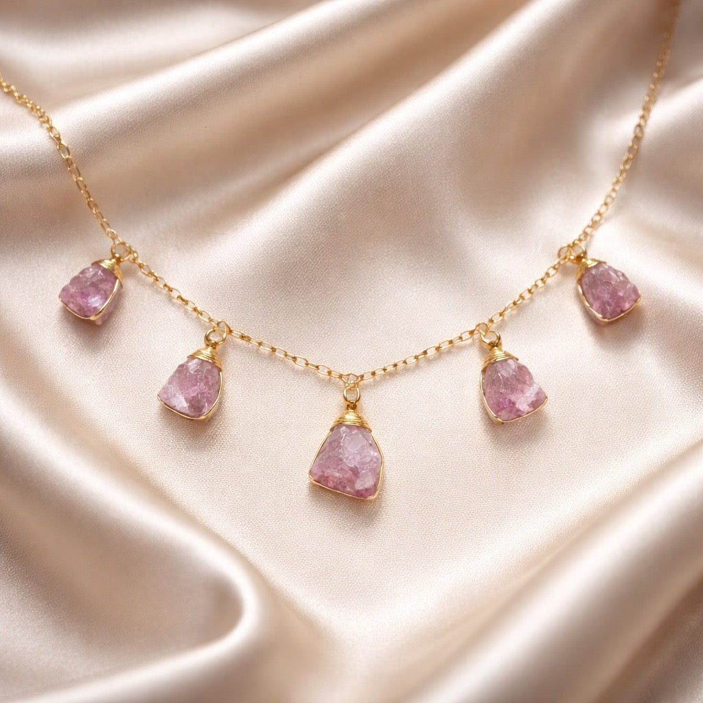 Necklace 5 Stone Raw
