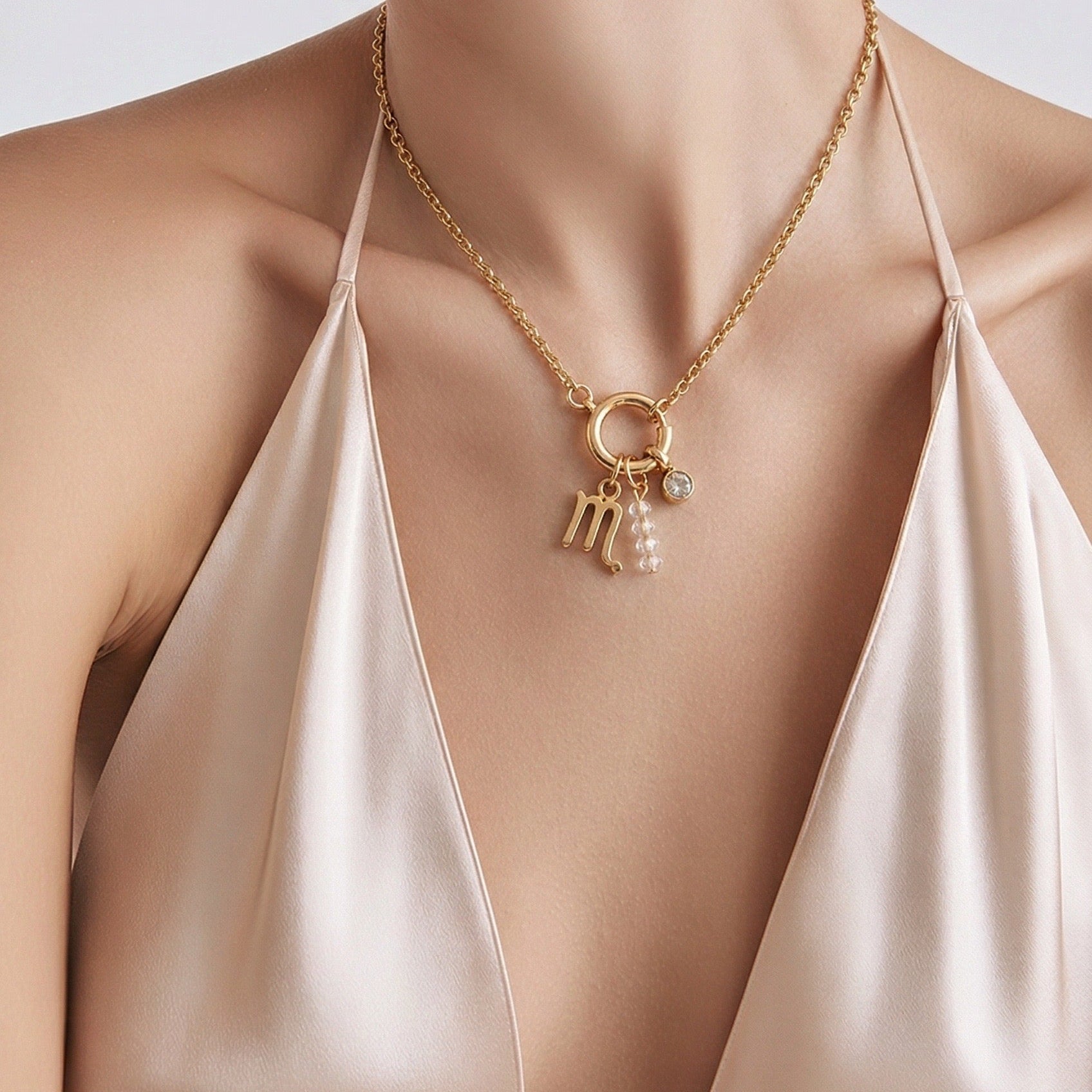 Necklace Zodiac with Birth Stone