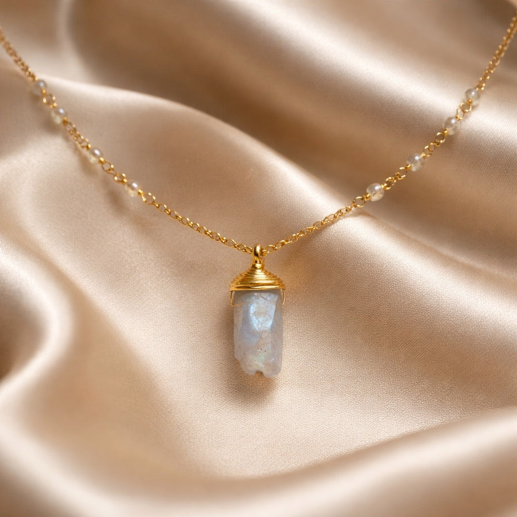 Necklace Beads with one Stone