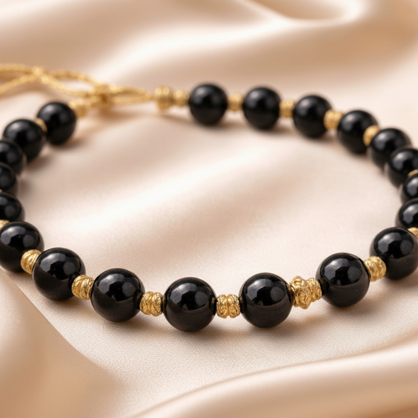 Bracelet Gold Thread Beads