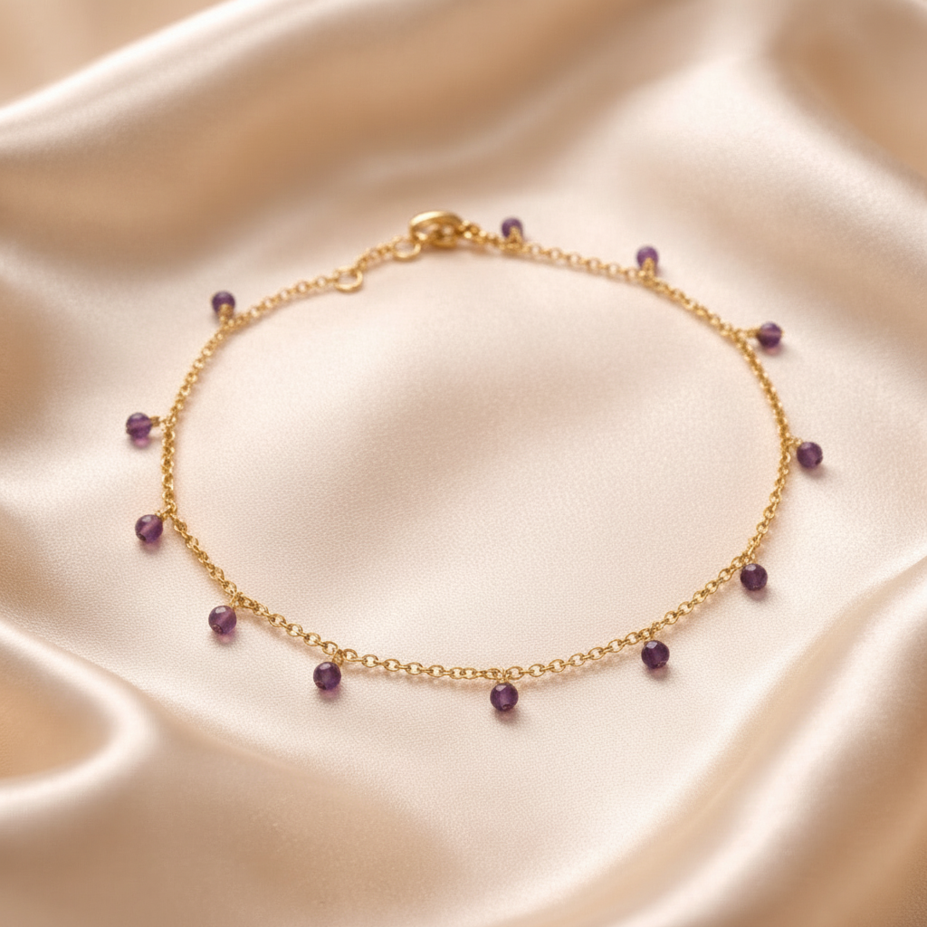 Anklets Beaded Stones