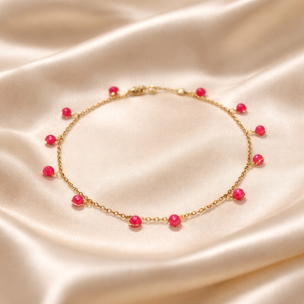 Anklets Beaded Stones