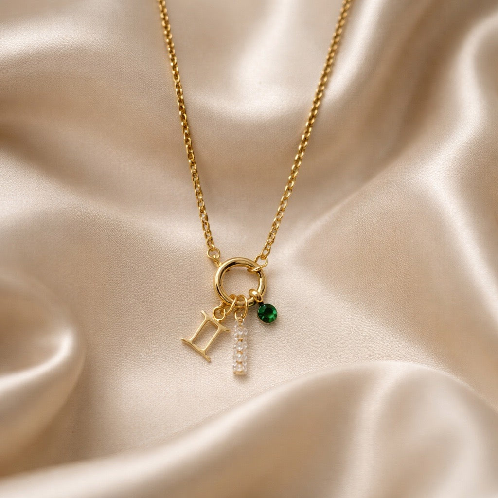 Necklace Zodiac with Birthstone