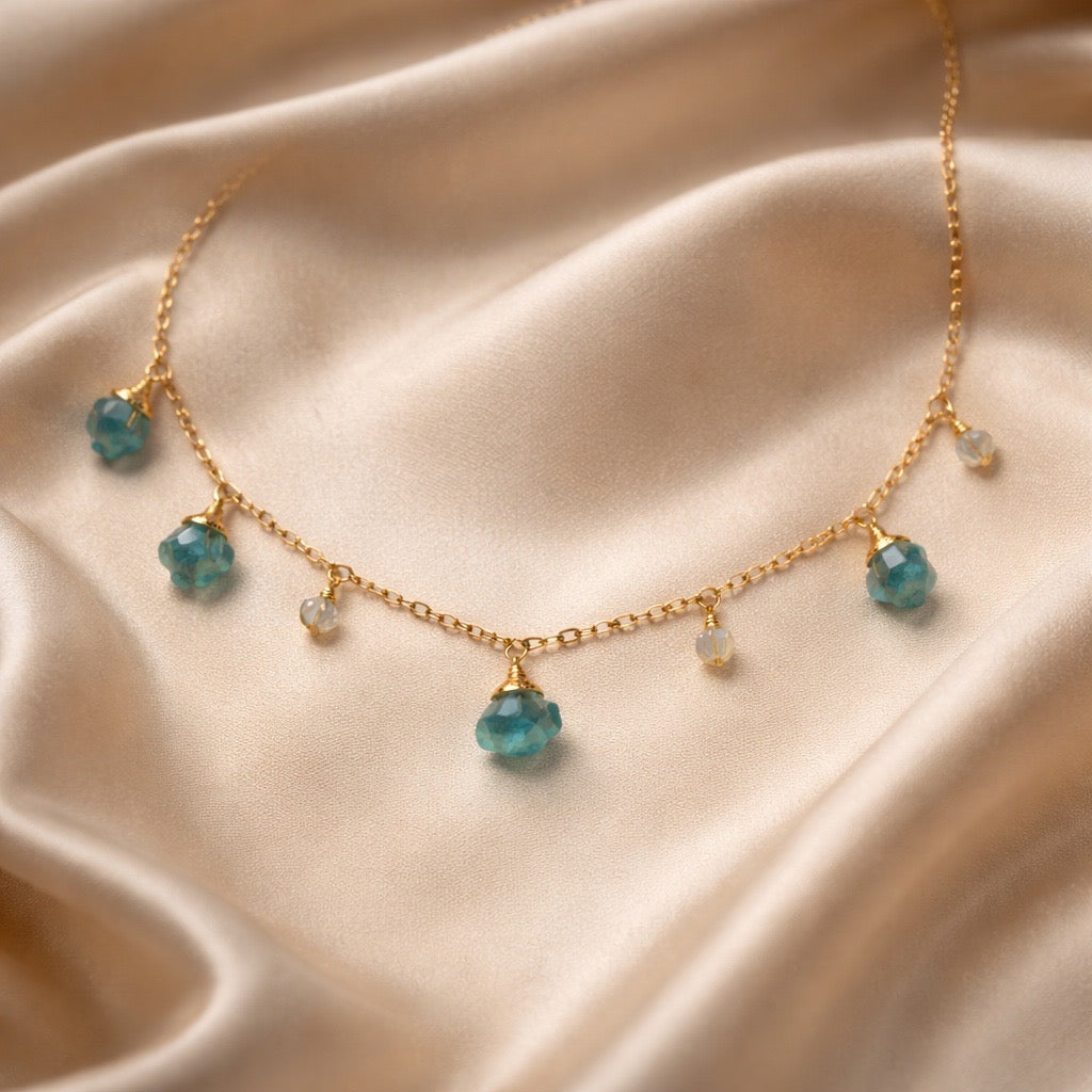 Necklace 7 Beads and Stones