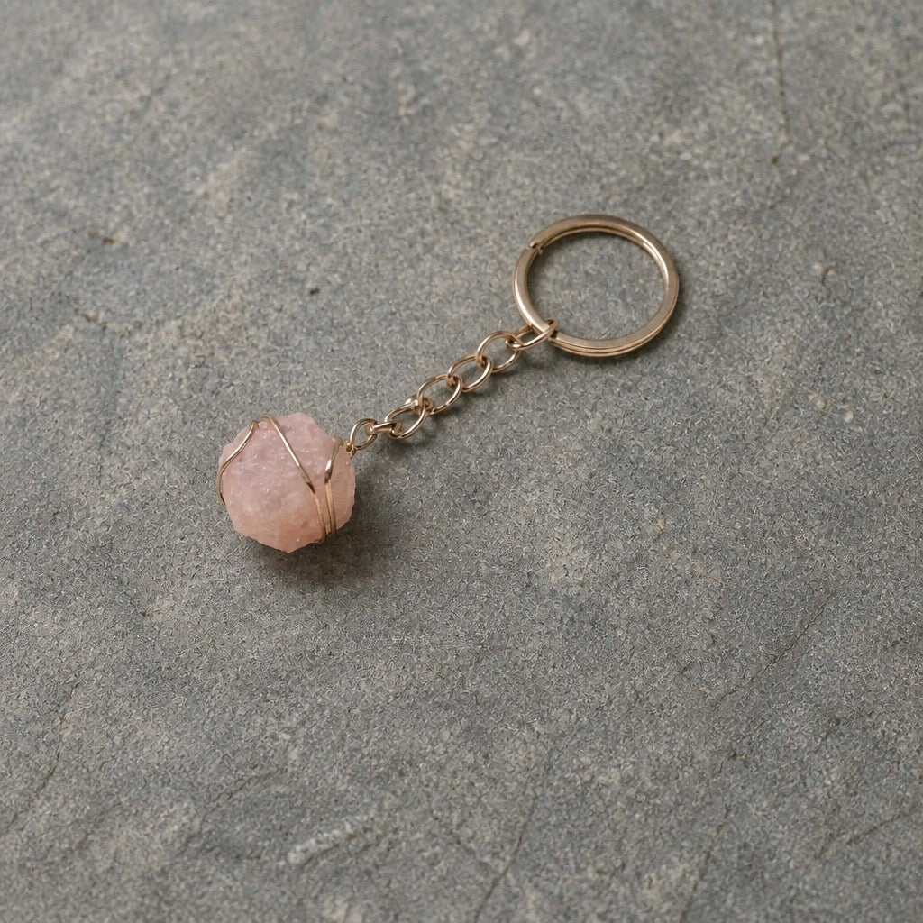 Key Chains with Natural Stone