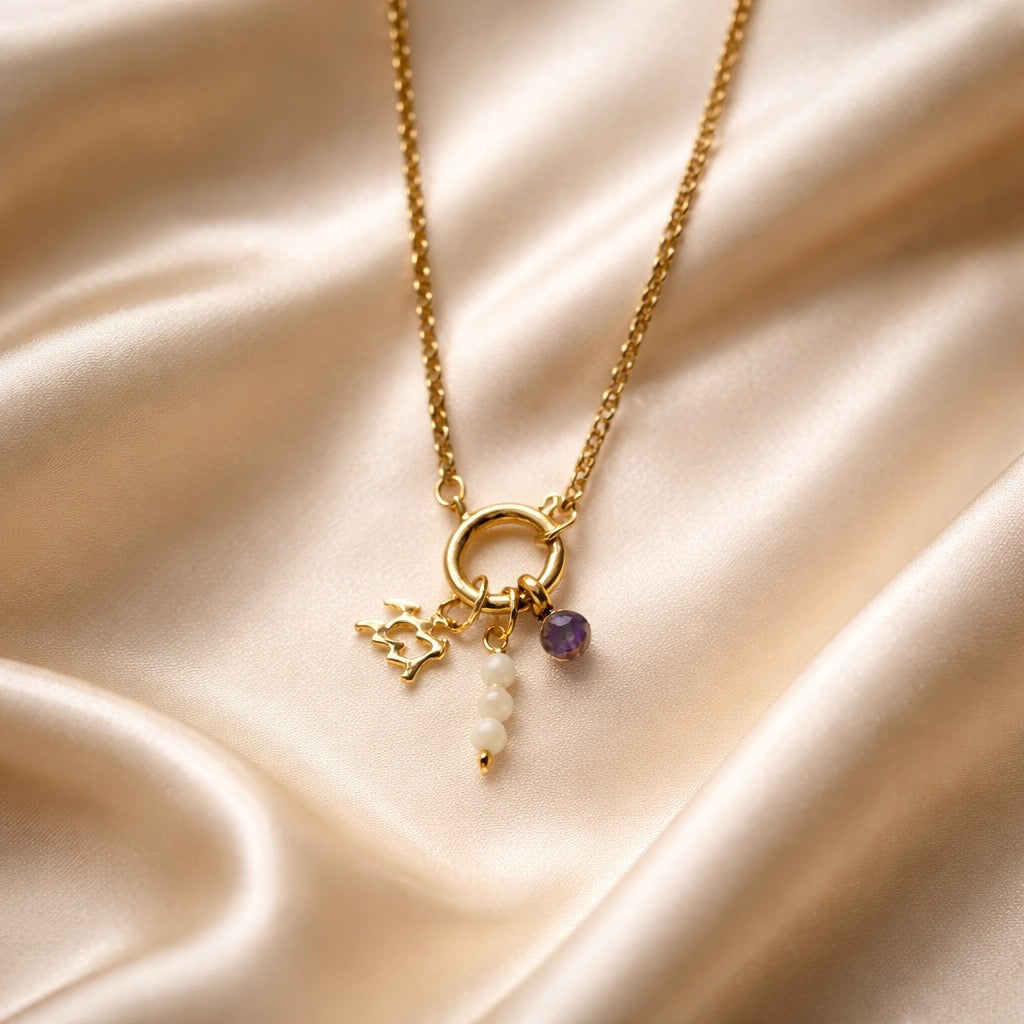 Necklace Zodiac with Birthstone