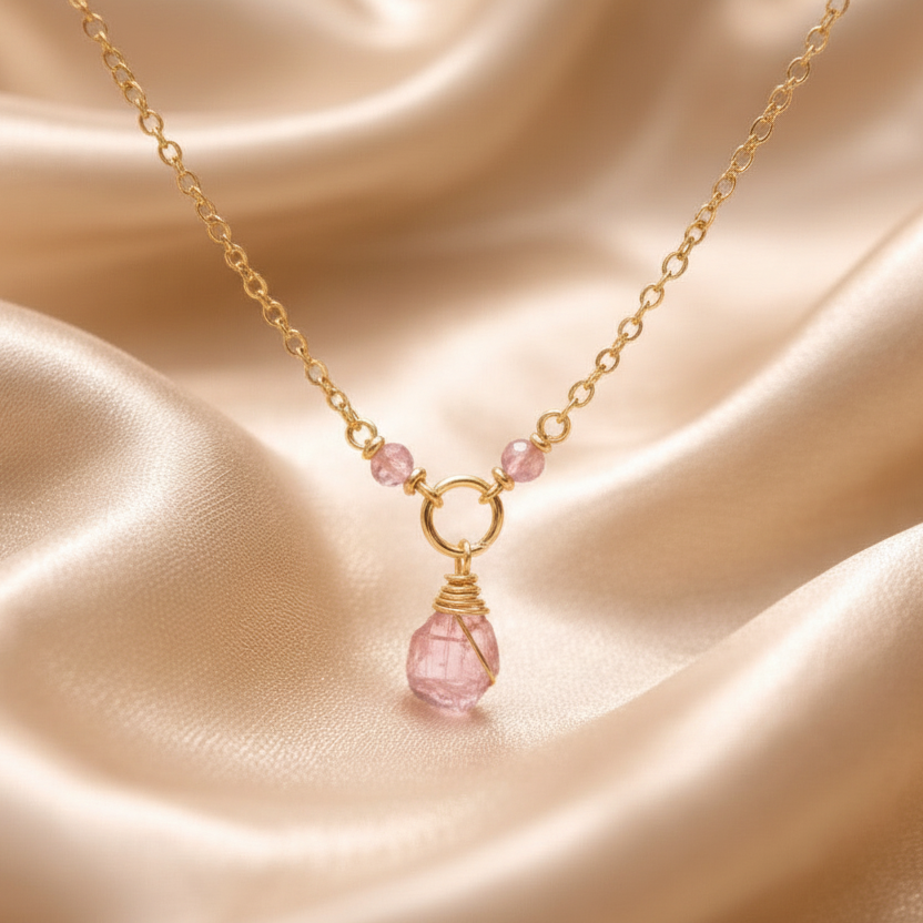 Necklace Beads with one Stone