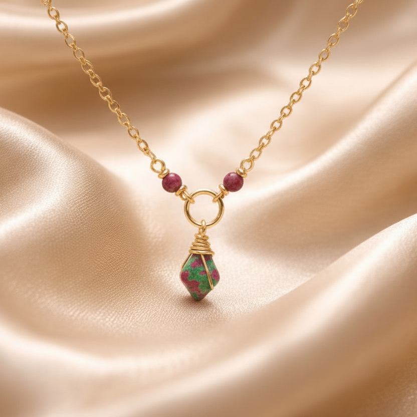 Necklace Beads with one Stone