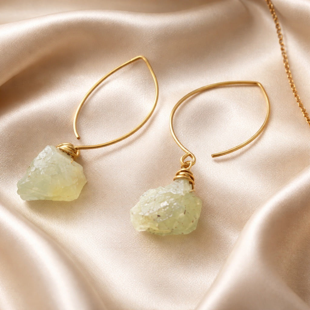 Earrings Hoops with Individual Stone