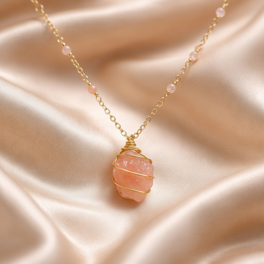 Necklace Beads with one Stone