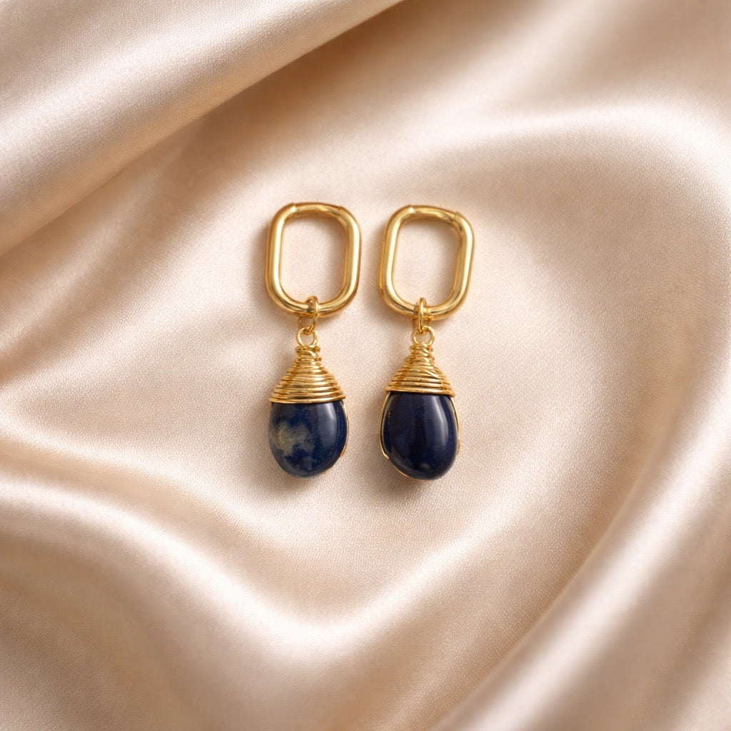 Earrings Square Hoops