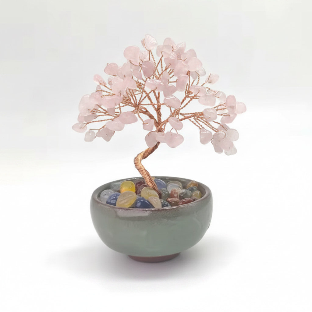Crystal Trees Chopped Stones MINI XSmall Pot