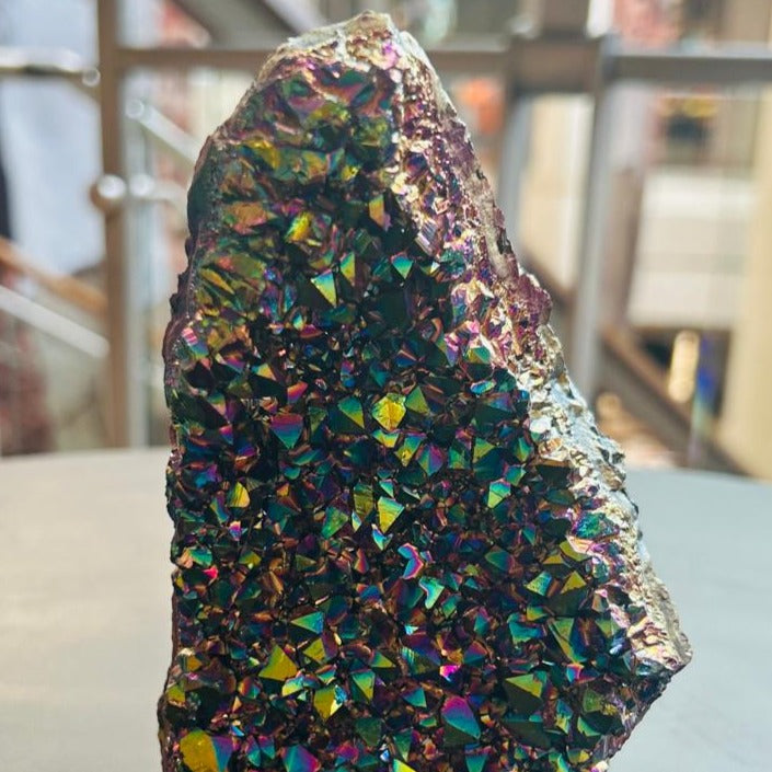 Titanium Quartz Geode