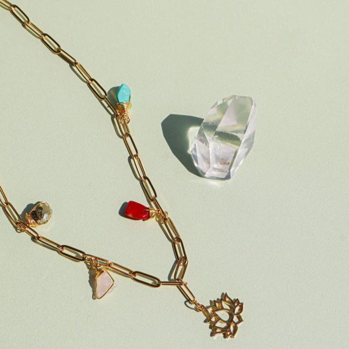 Necklace Charms with Natural Stones