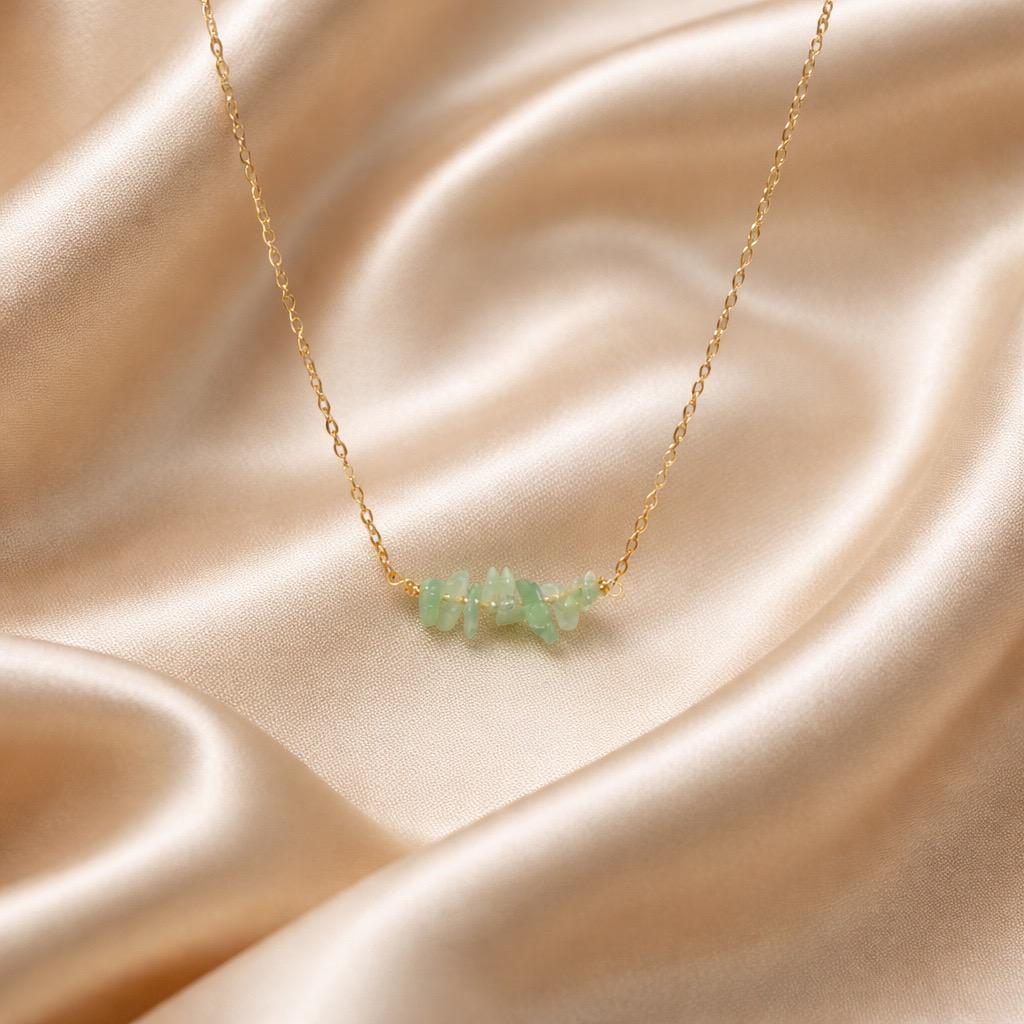 Necklace Chopped Natural Stones
