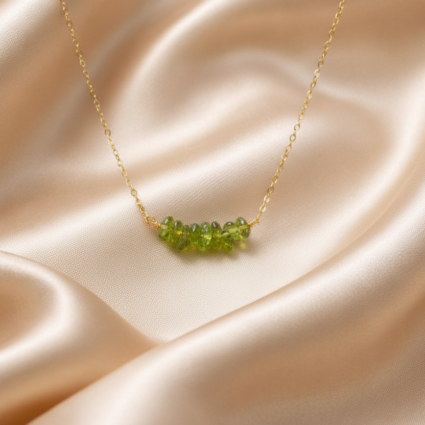 Necklace Chopped Natural Stones