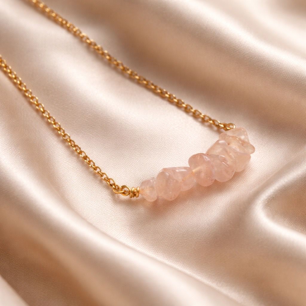 Necklace Chopped Natural Stones