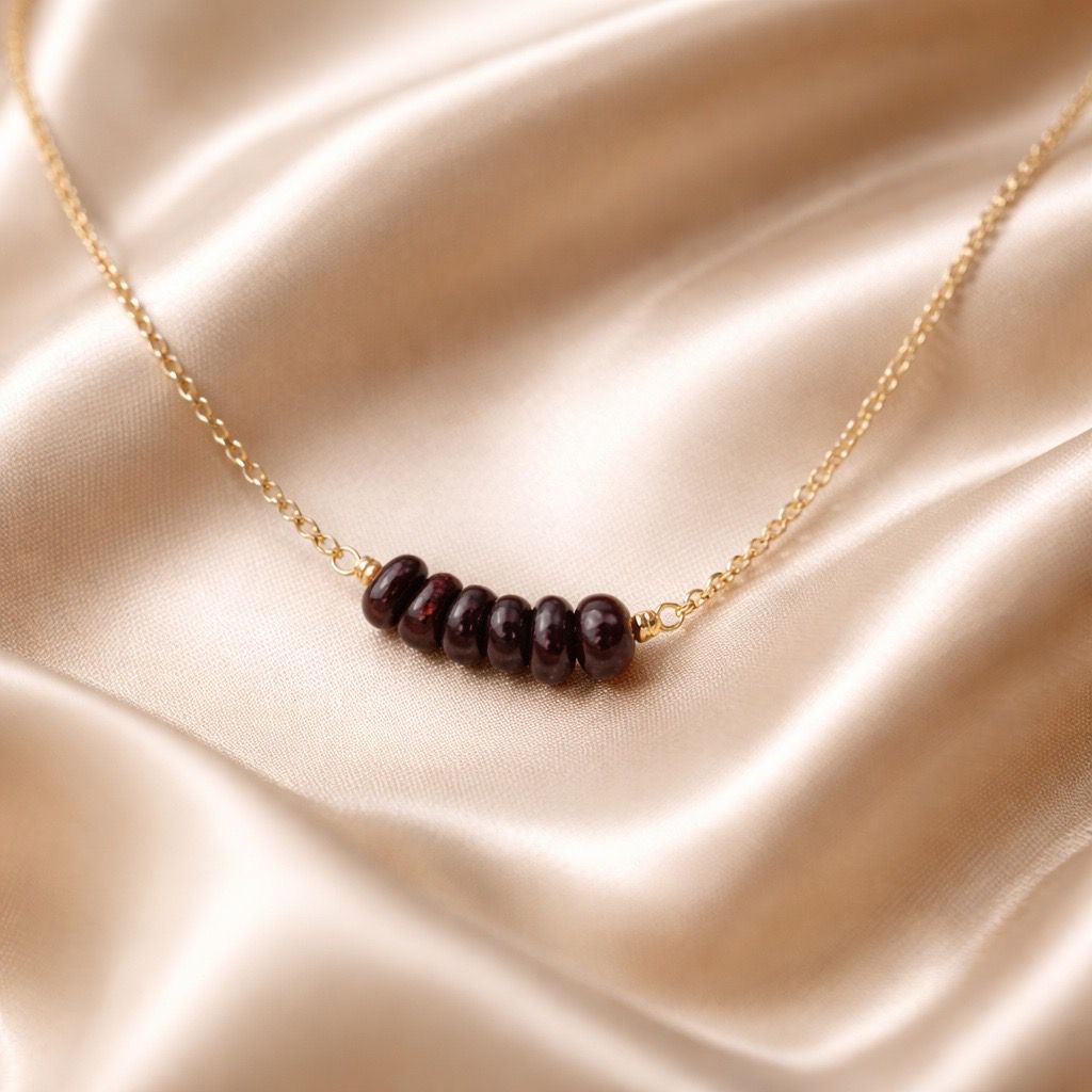 Necklace Chopped Natural Stones