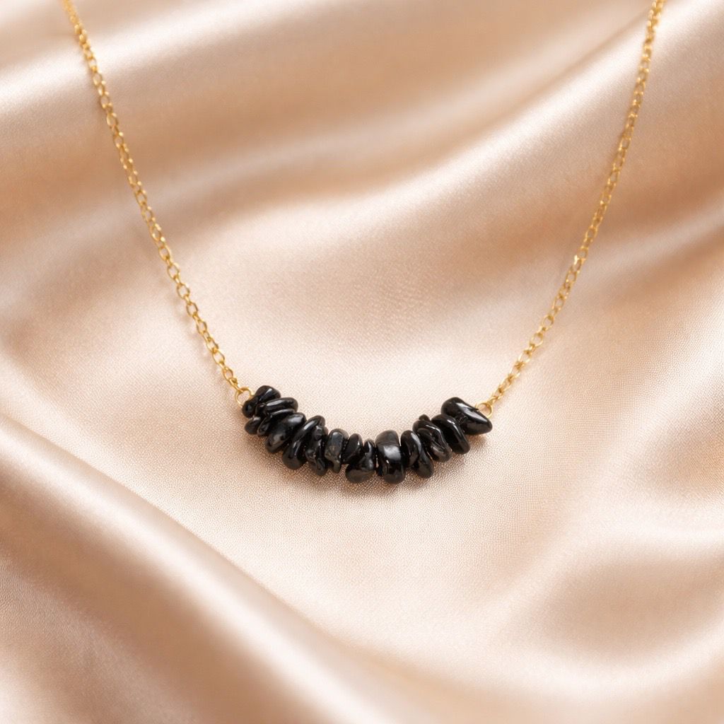 Necklace Chopped Natural Stones