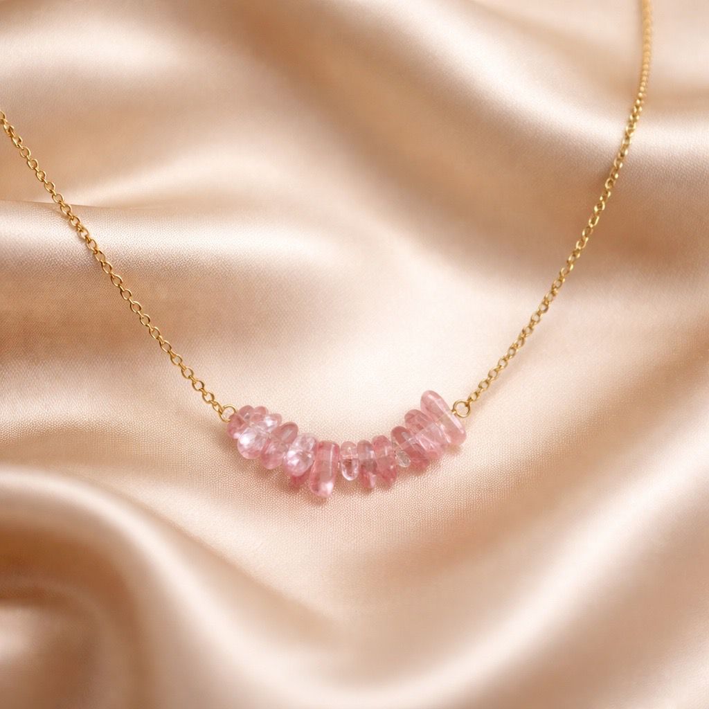 Necklace Chopped Natural Stones